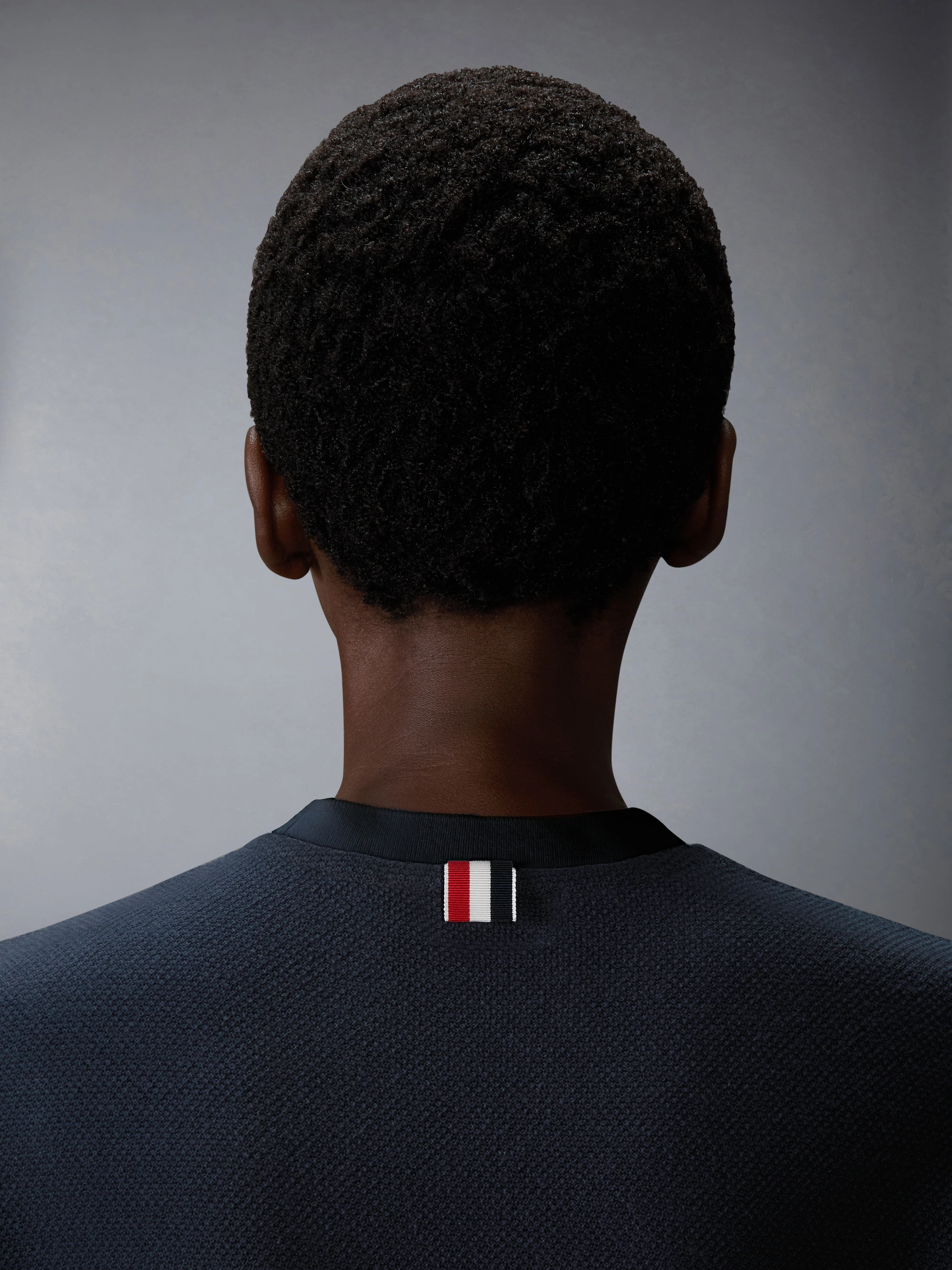 TEXTURED COTTON PIQUE 4-BAR TEE - Image 3
