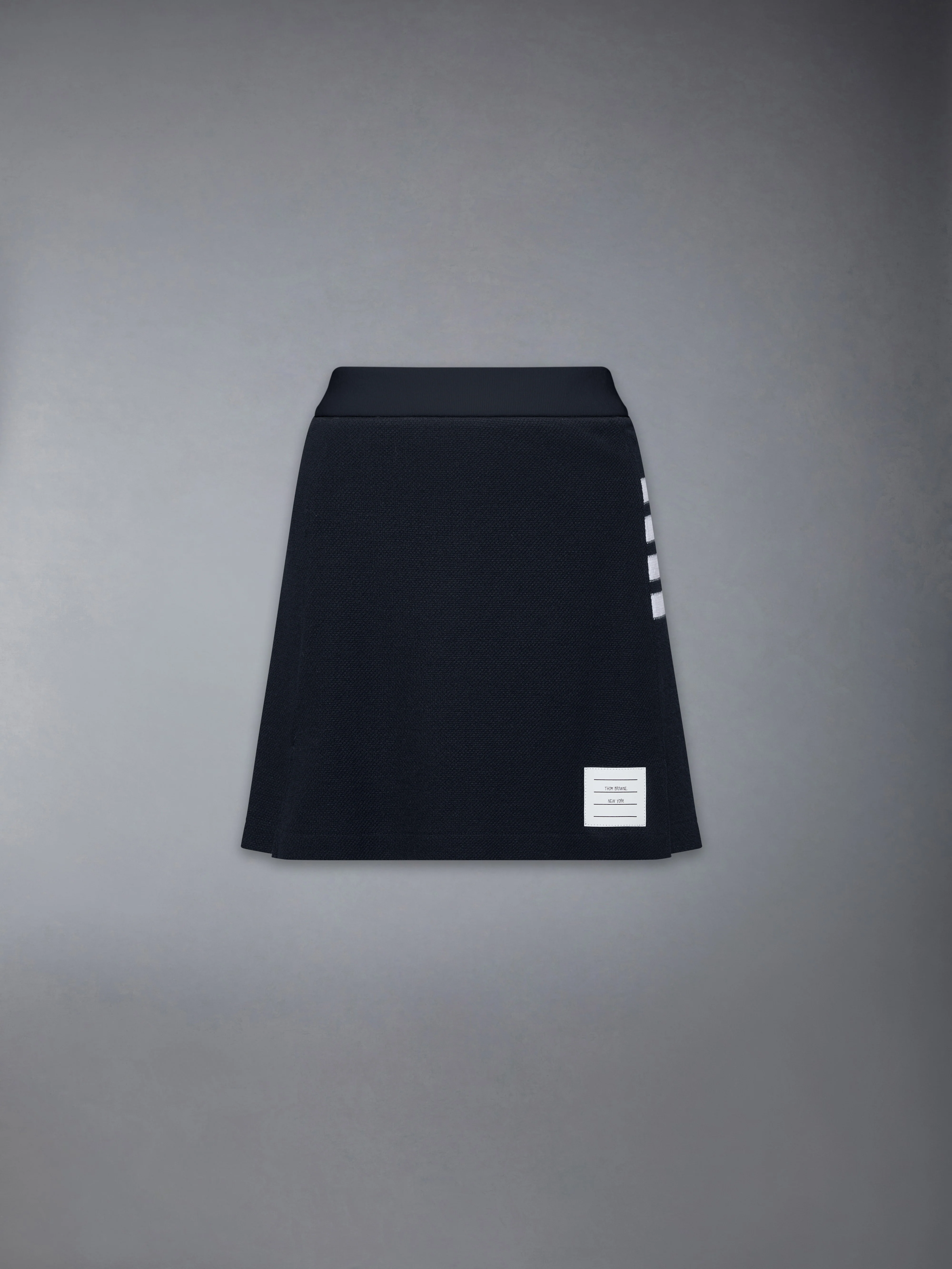 TEXTURED PIQUE 4-BAR BOX PLEAT MINI SKIRT - Image 6