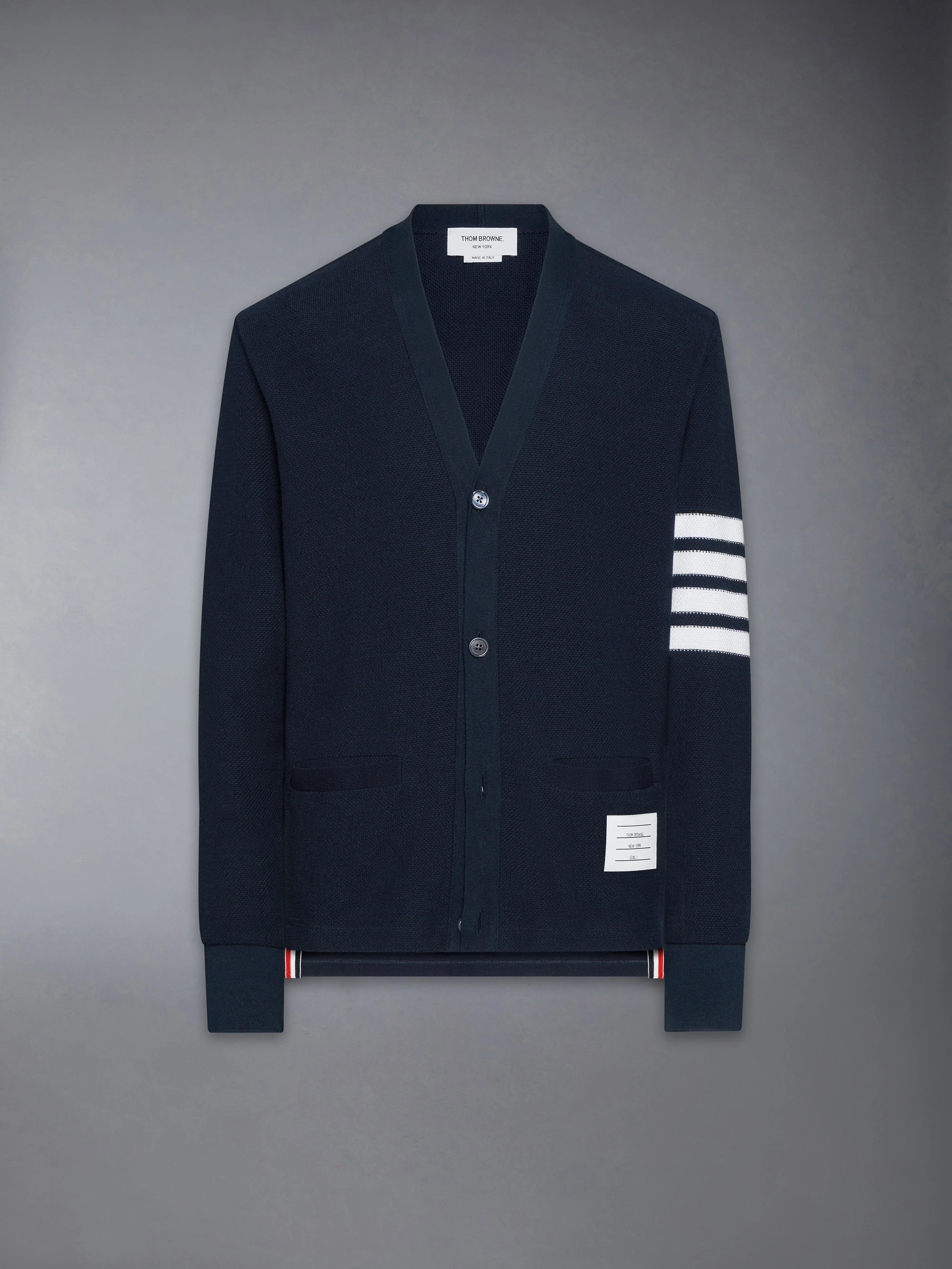 TEXTURED PIQUE 4-BAR CARDIGAN - Image 6