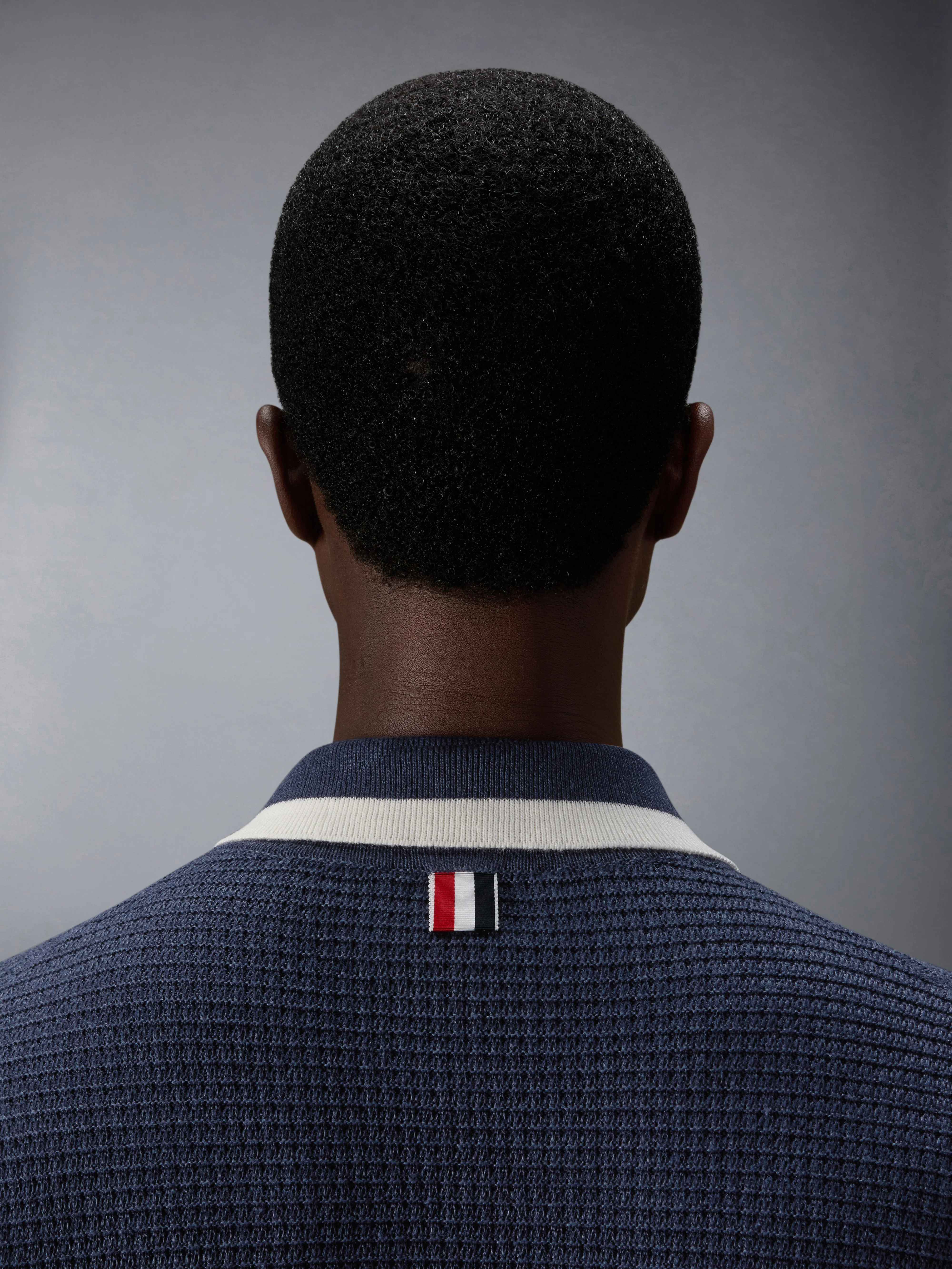 TEXTURED STITCH 4-BAR RELAXED LONG SLEEVE POLO - Image 4