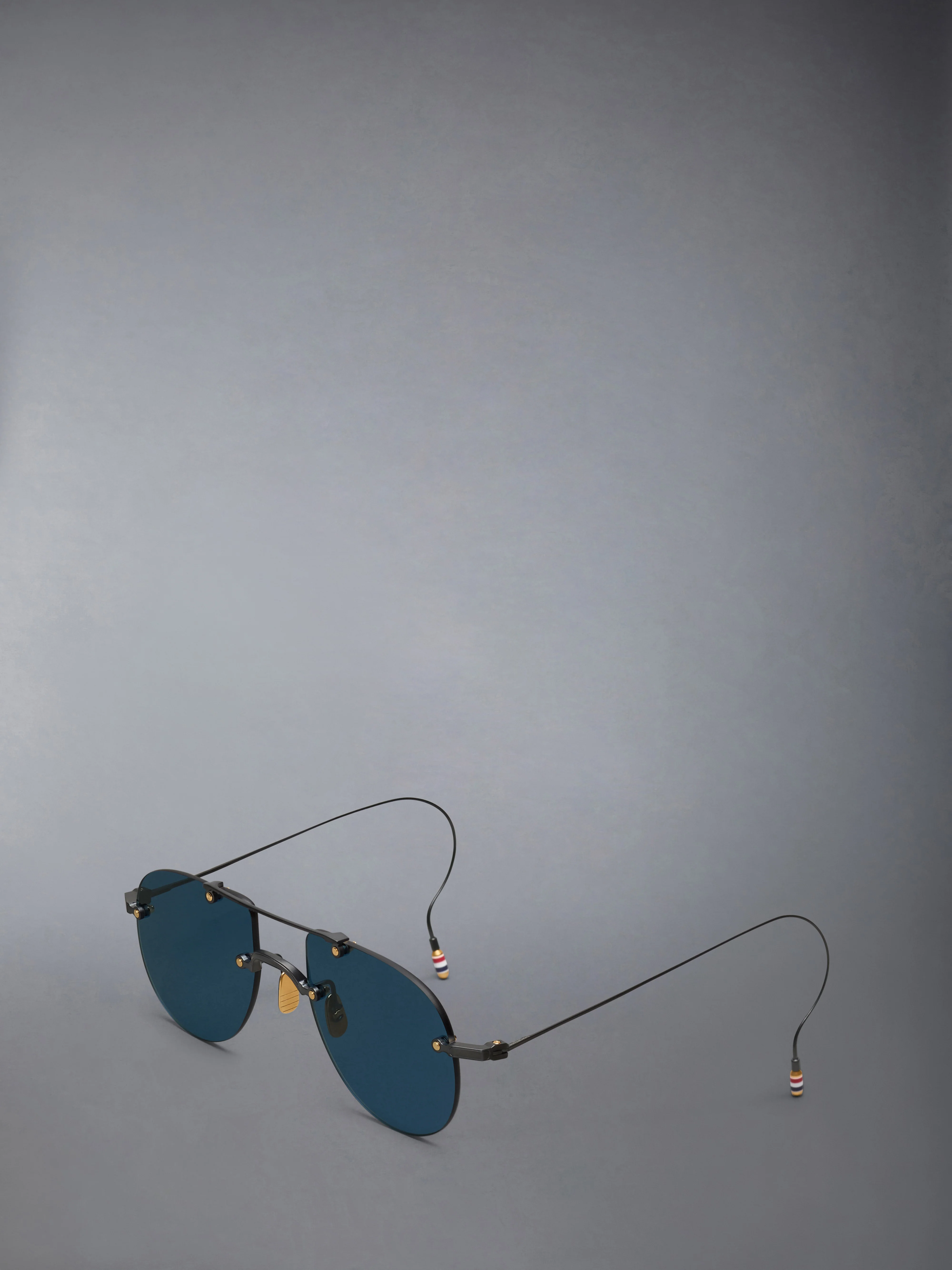 TITANIUM RIMLESS AVIATOR SUNGLASSES - Image 2