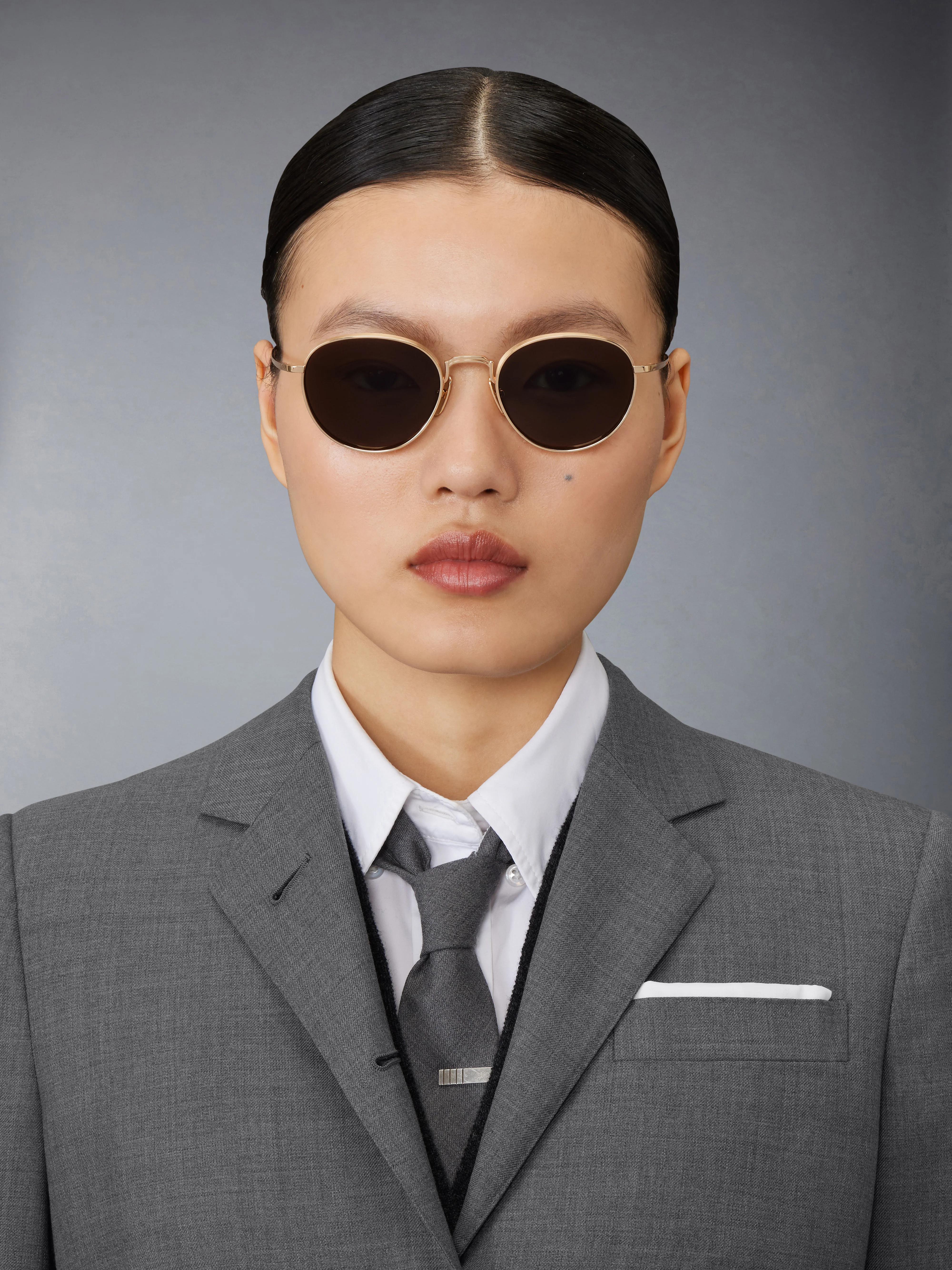 TITANIUM ROUND SUNGLASSES - Image 2
