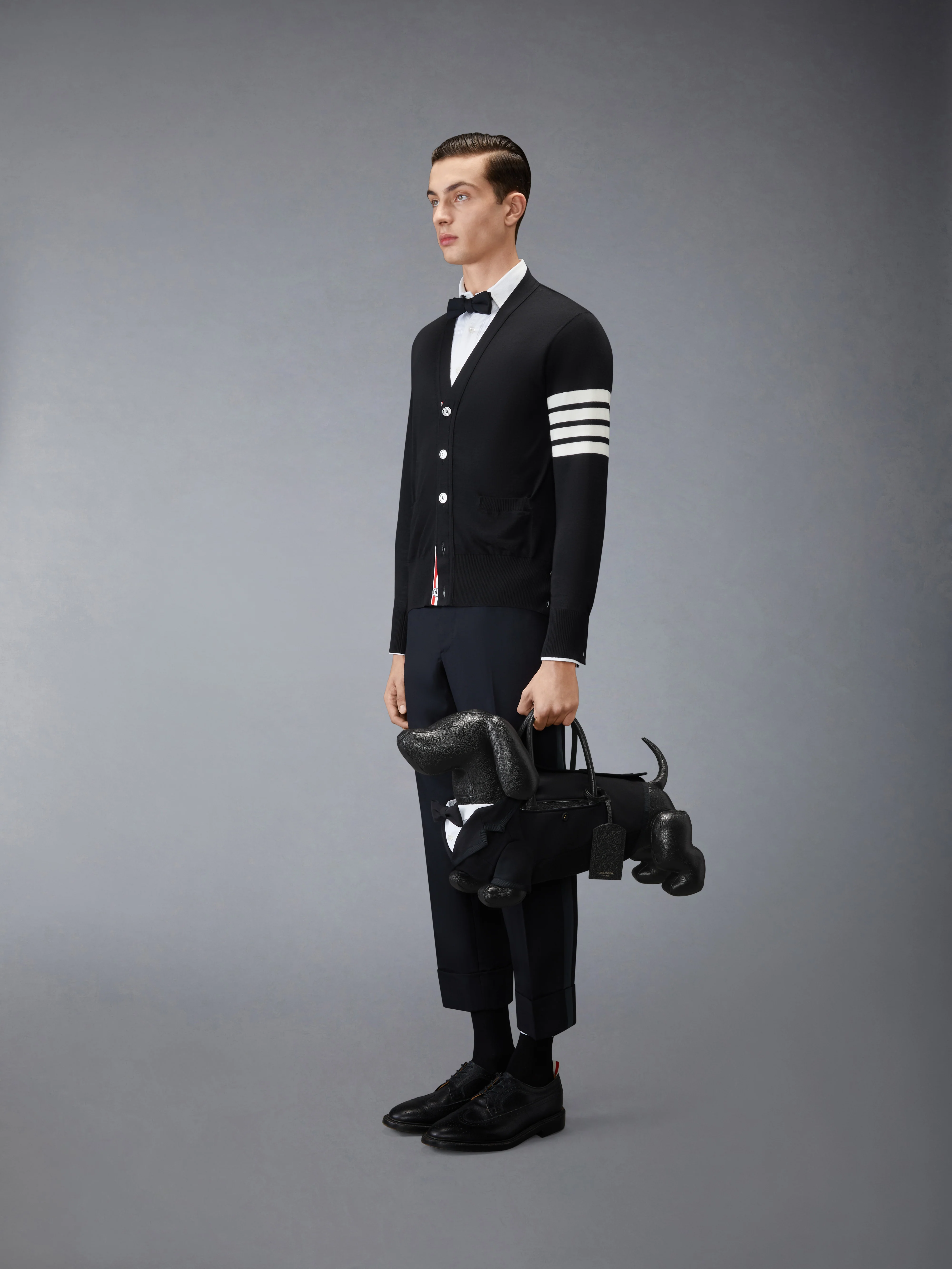TUXEDO HECTOR BAG IN PEBBLE GRAIN LEATHER - Image 4