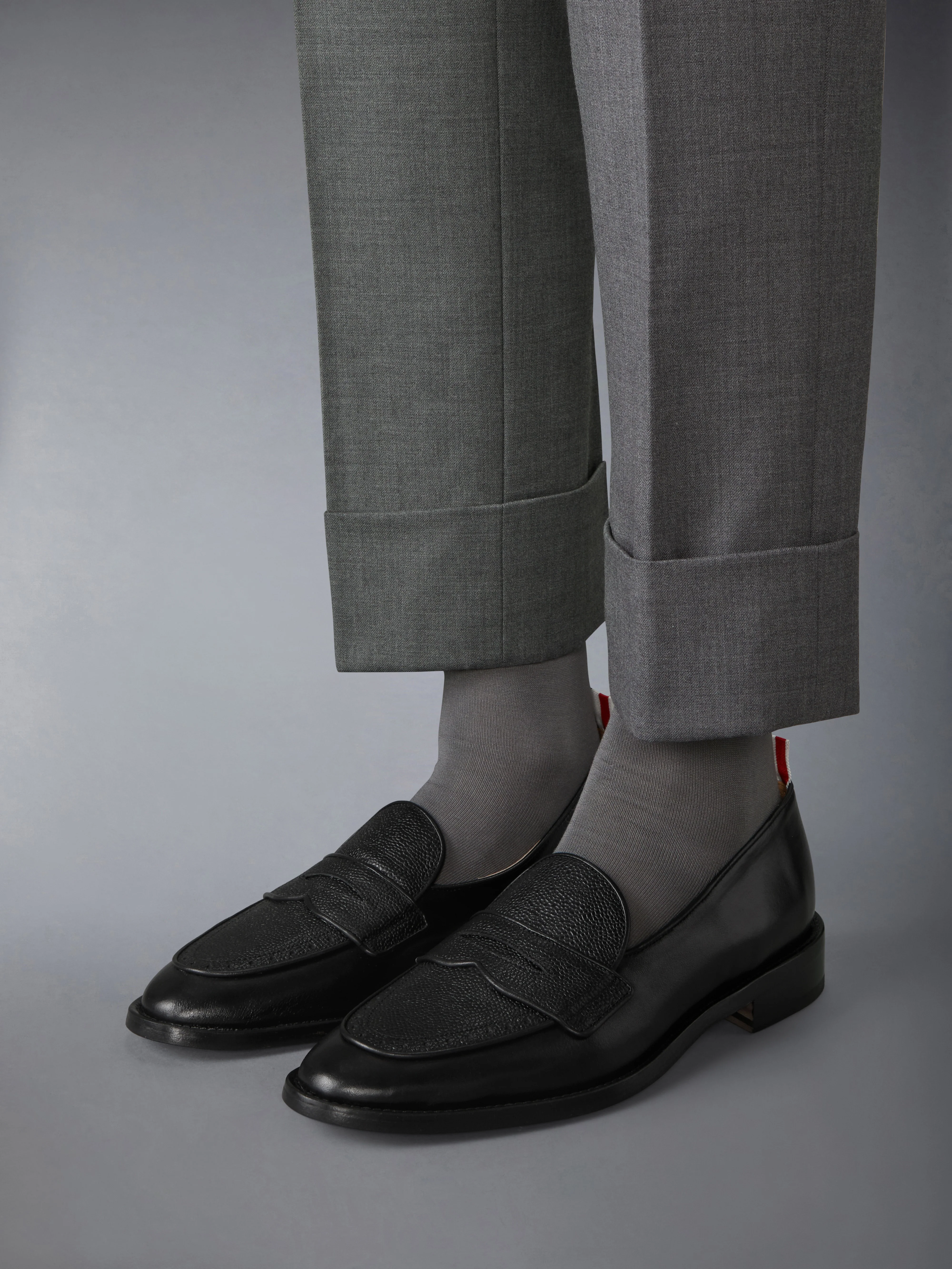 VITELLO CALF LEATHER SOLE VARSITY PENNY LOAFER - Image 2