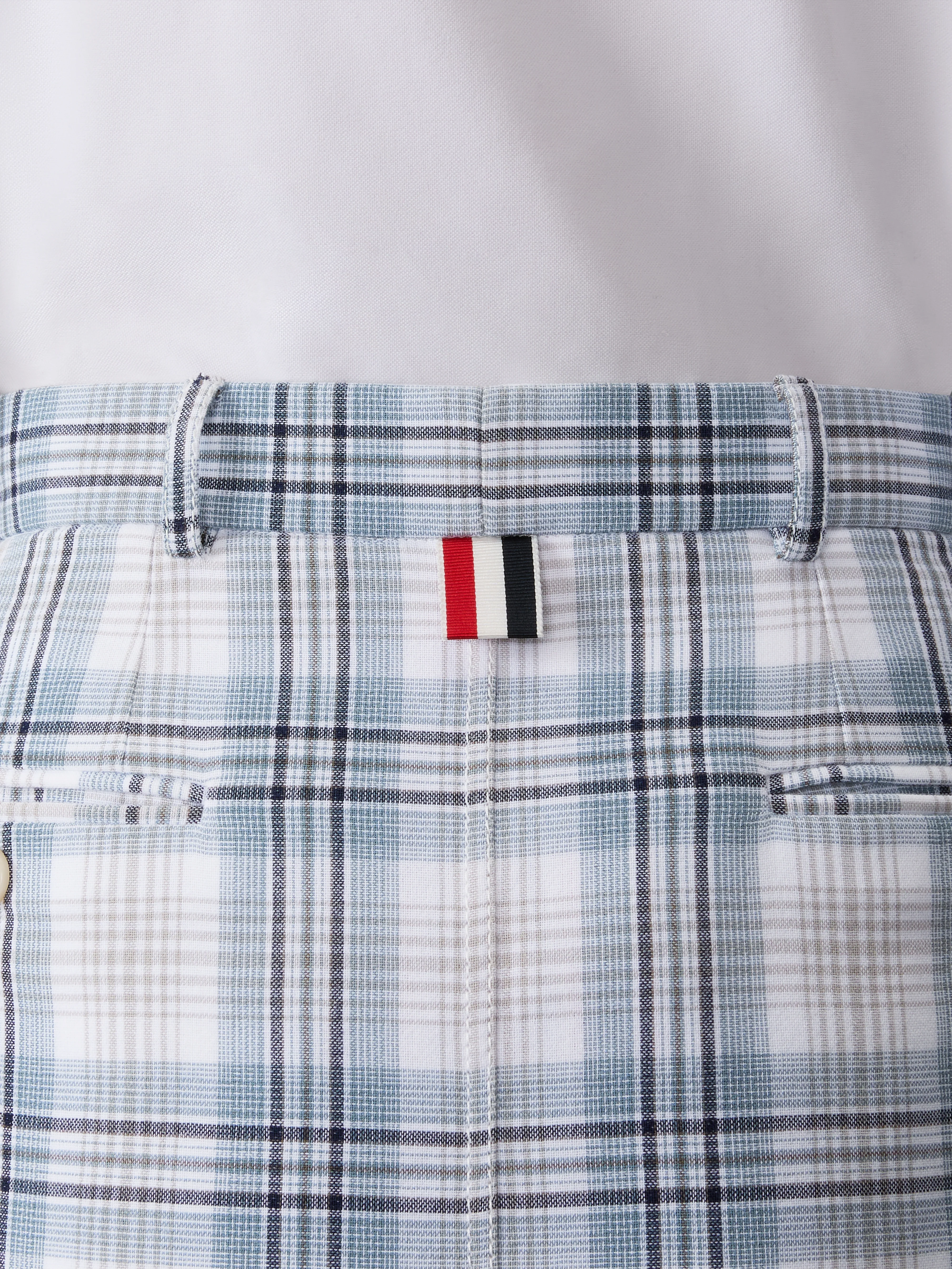 WINDOWPANE PLAID BELTLOOP SACK SKIRT - Image 5