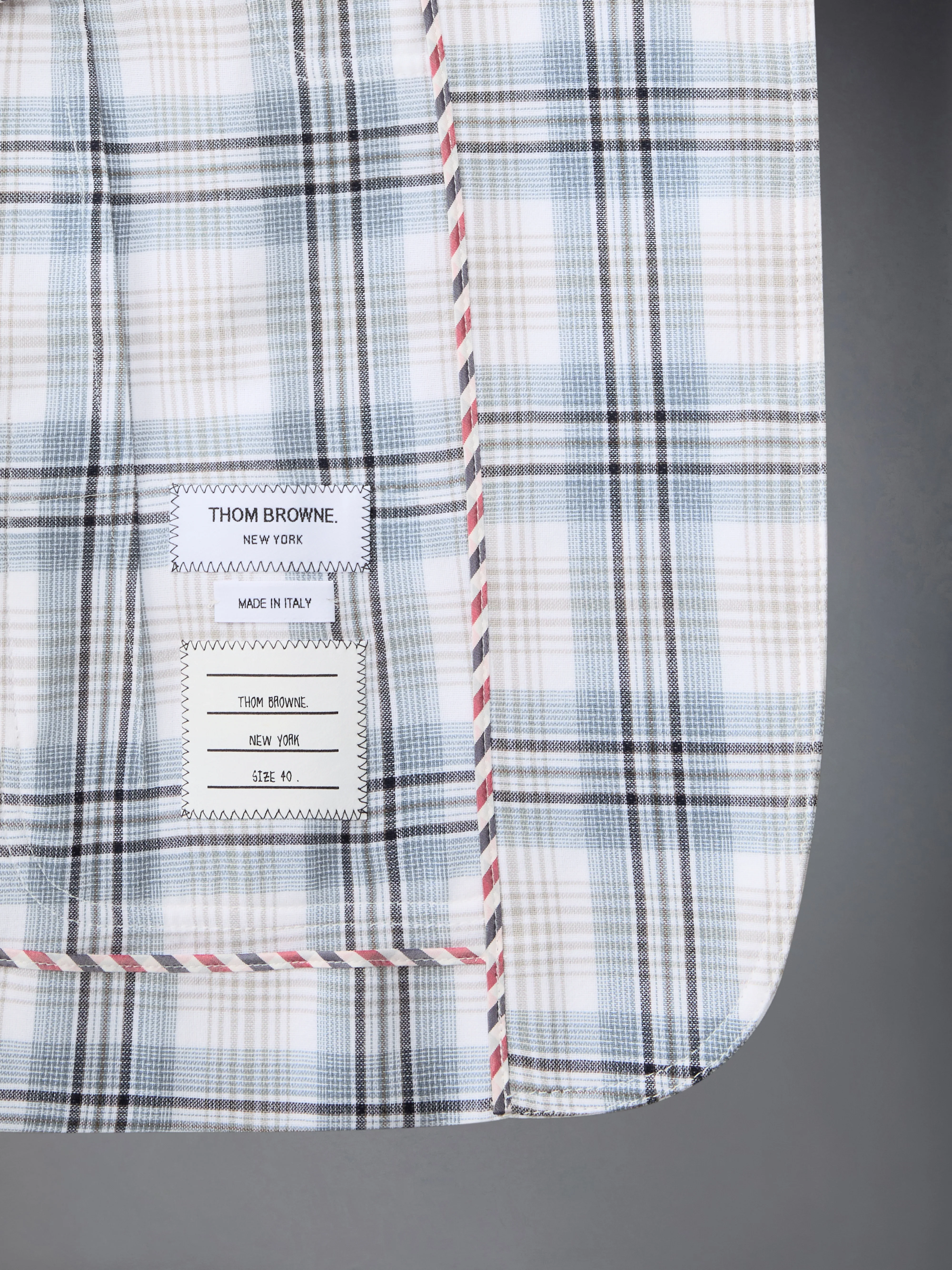 WINDOWPANE PLAID UNCONSTRUCTED  CROPPED SACK JACKET - Image 4