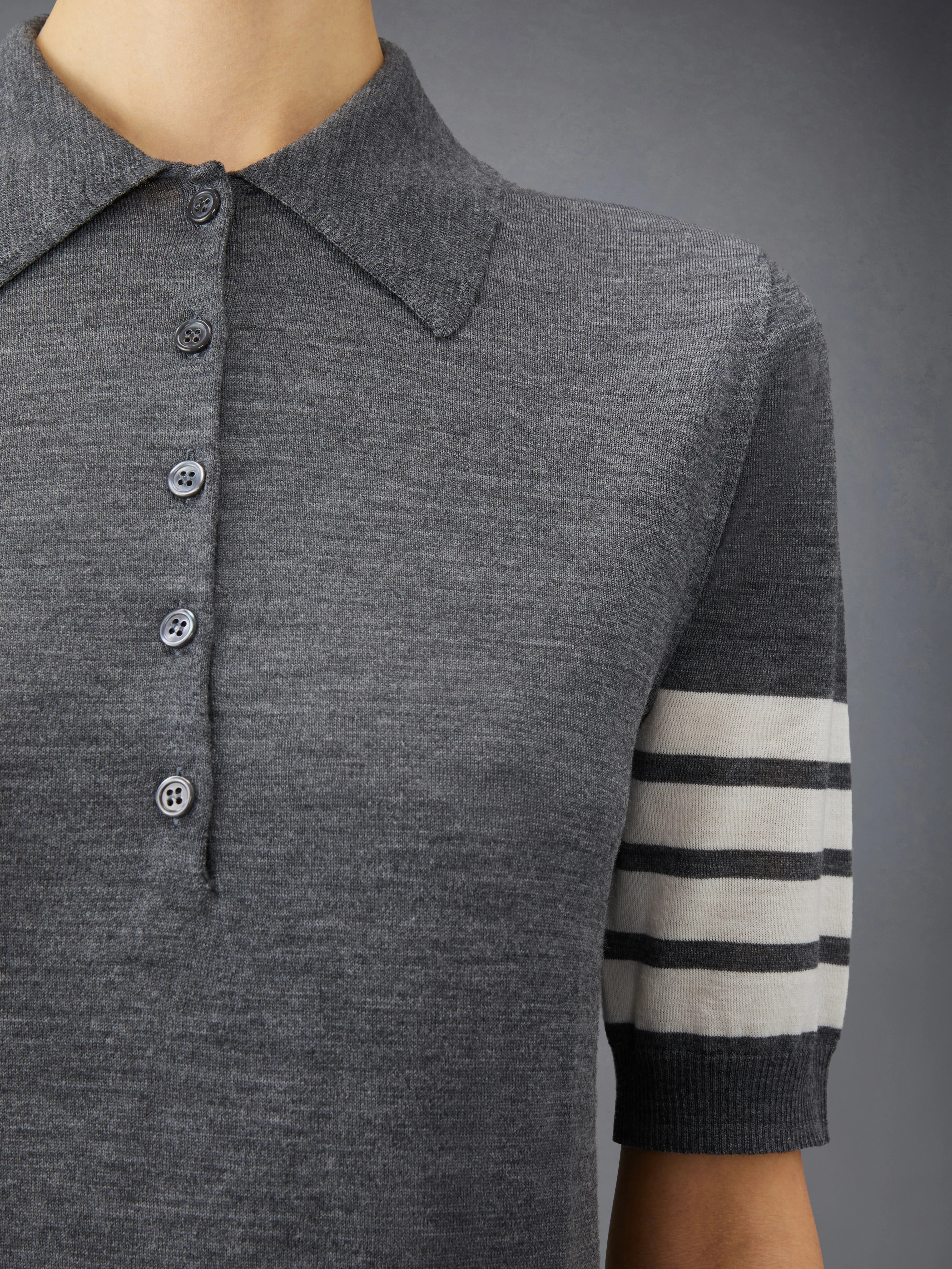 WOOL 4-BAR RELAXED POLO - Image 6