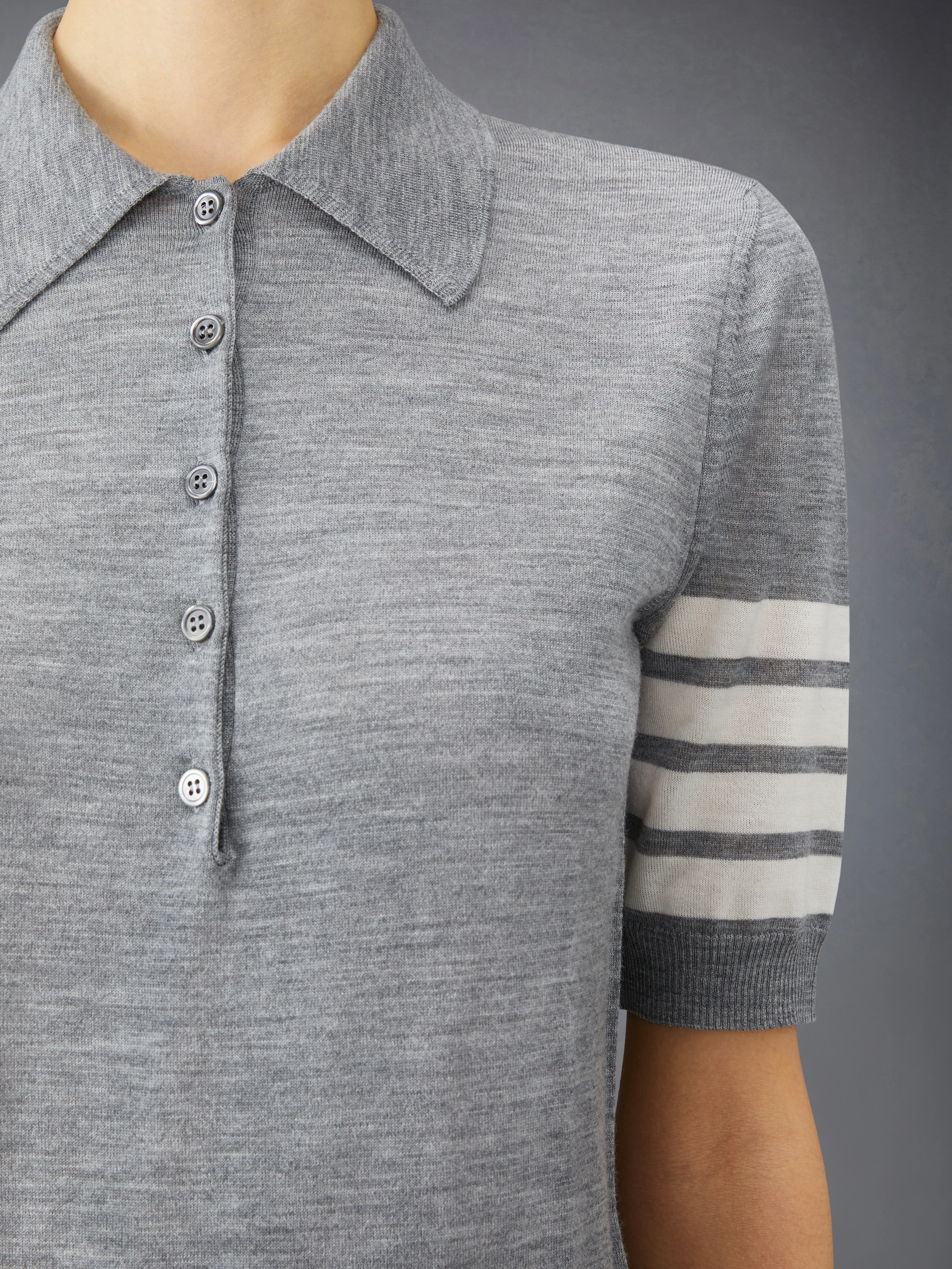 WOOL 4-BAR RELAXED POLO - Image 6