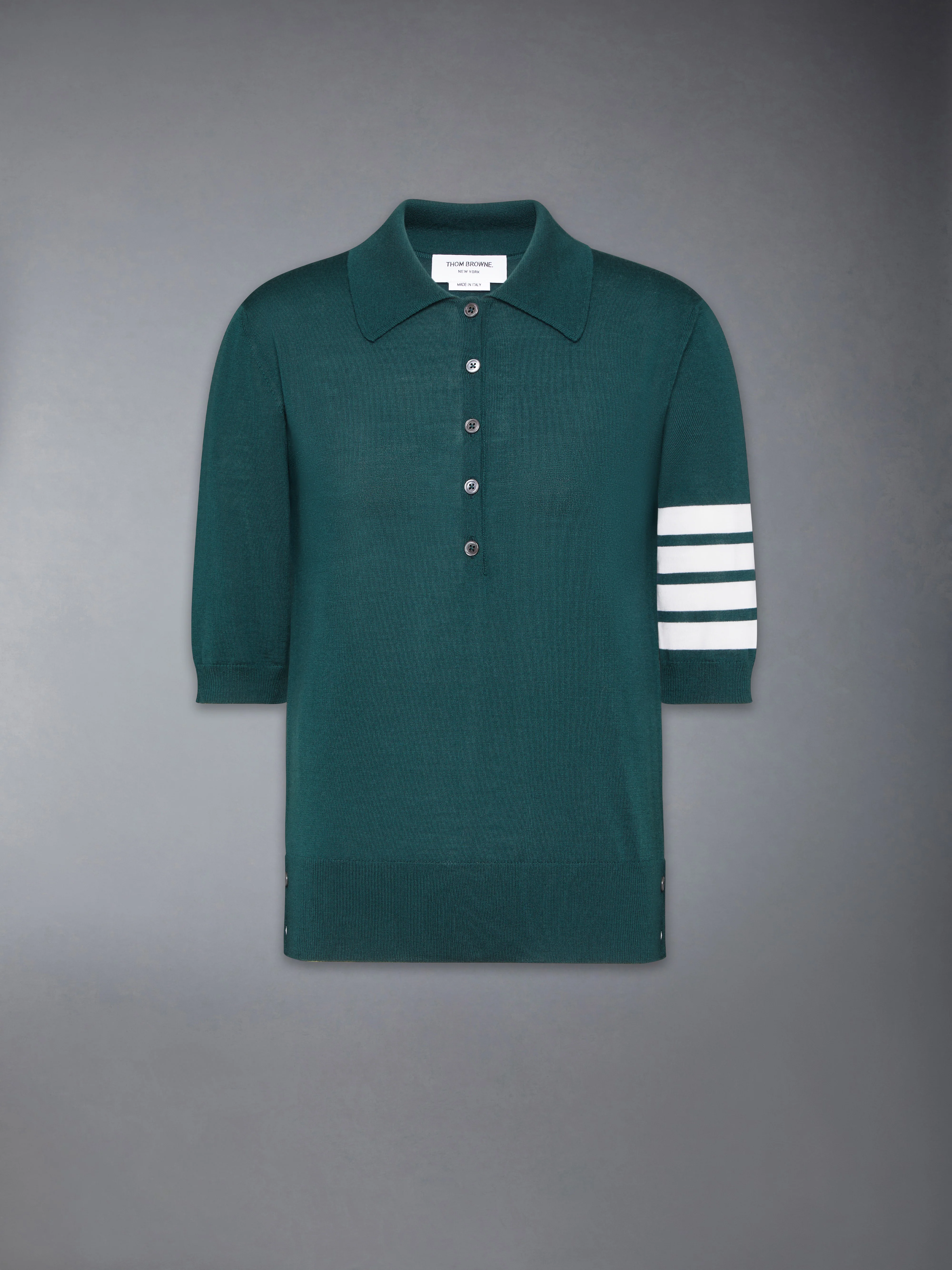 WOOL 4-BAR RELAXED POLO - Image 6