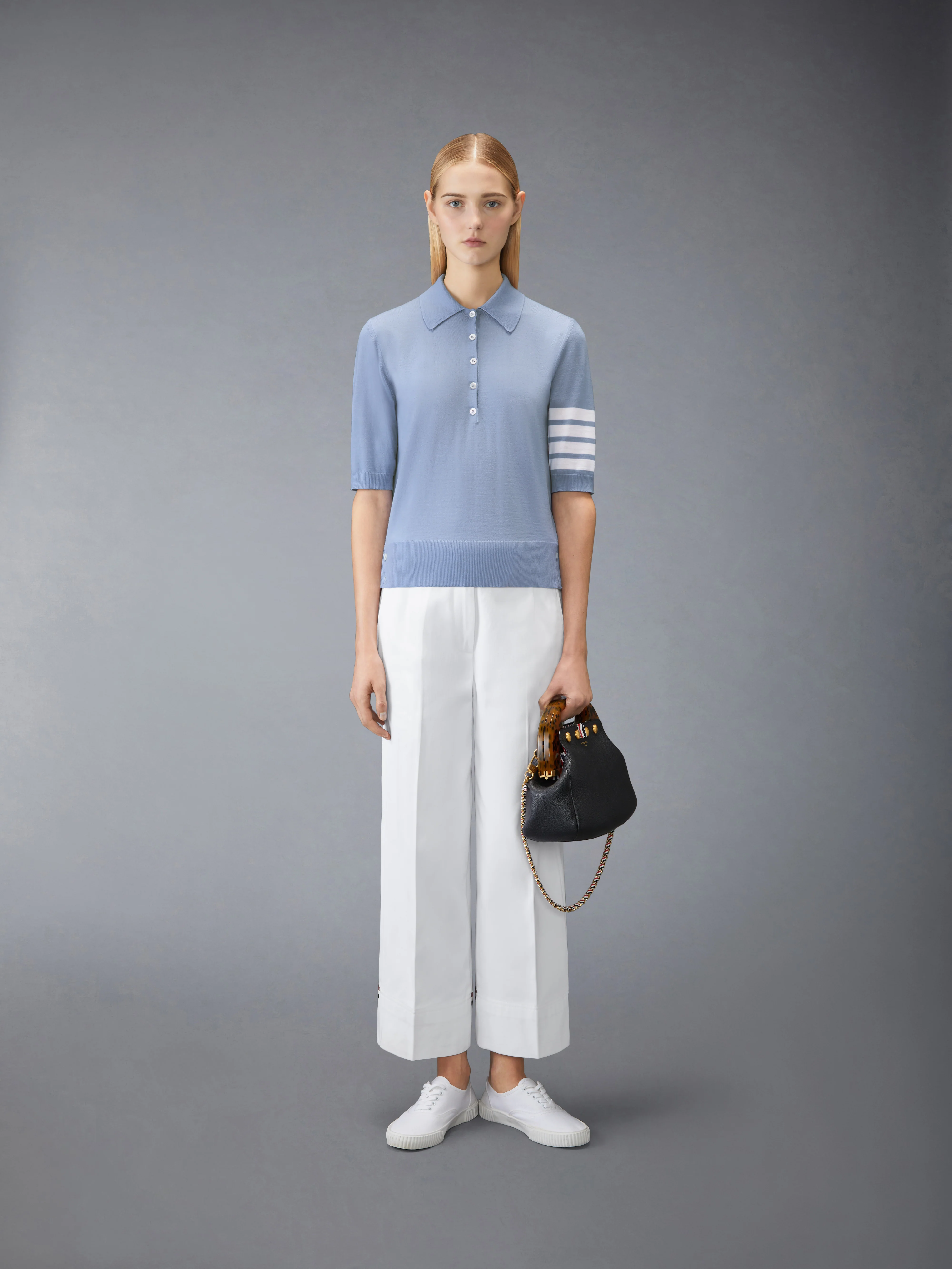 WOOL 4-BAR RELAXED POLO - Image 3