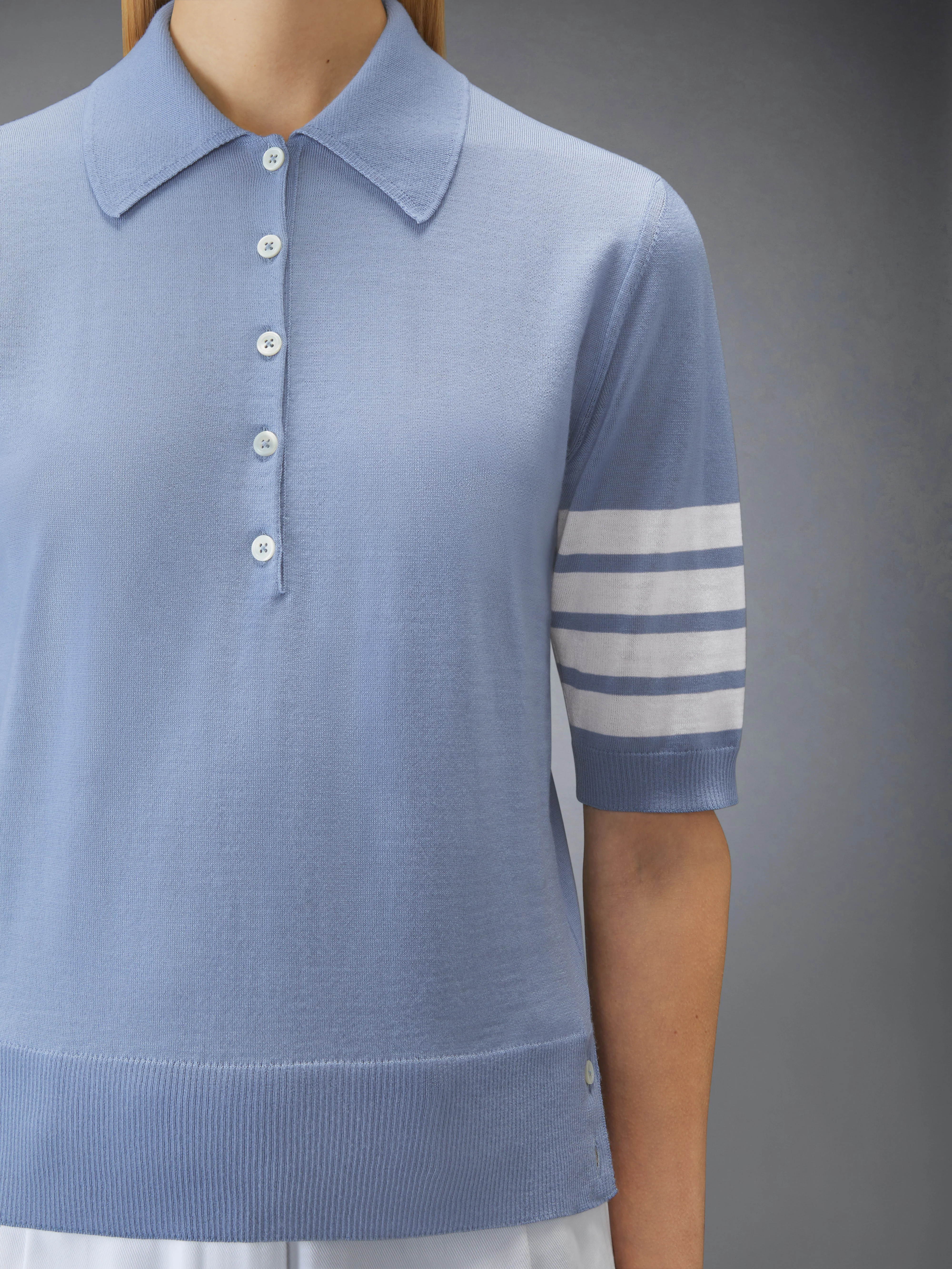 WOOL 4-BAR RELAXED POLO - Image 5