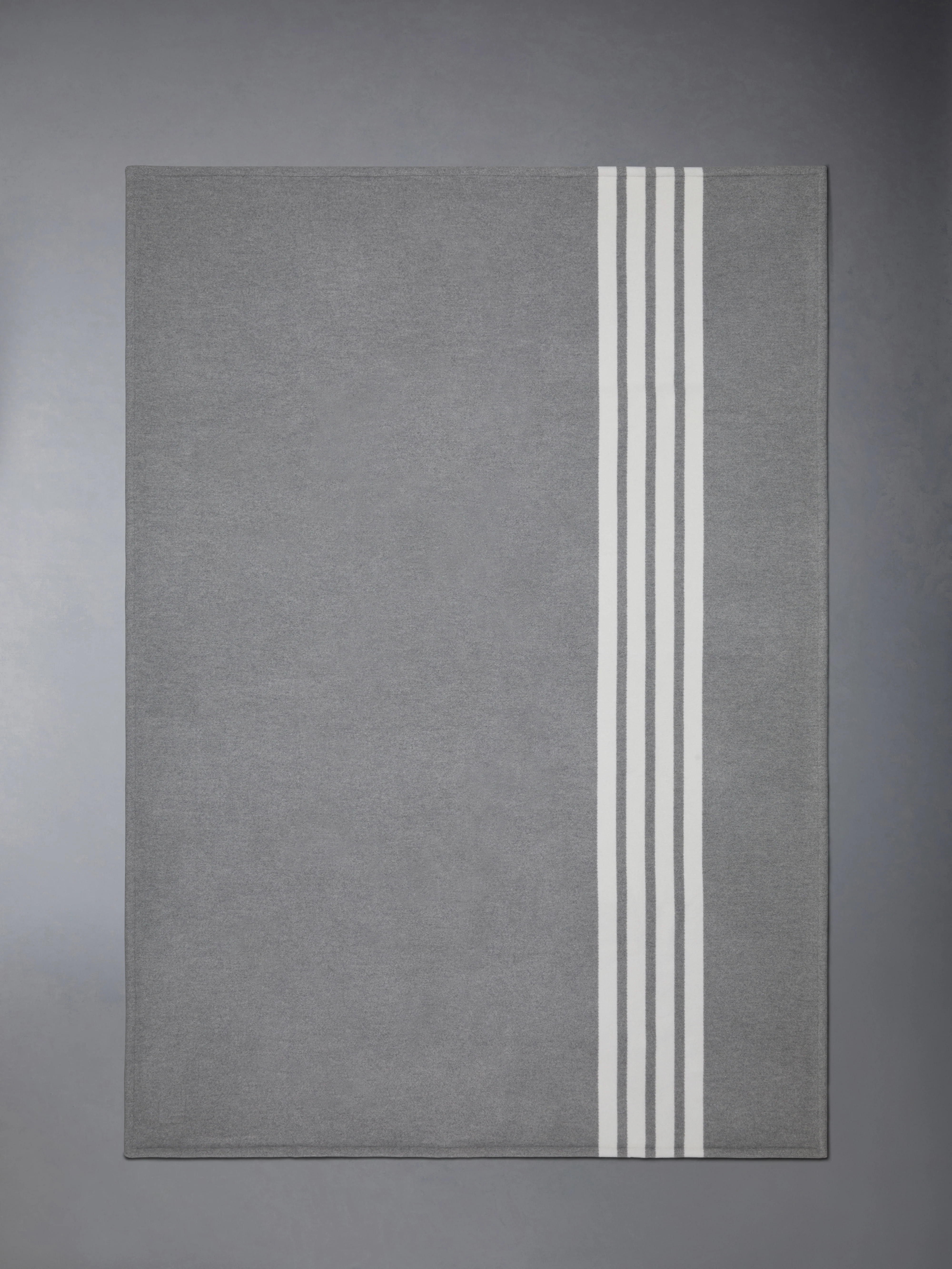 WOOL CASHMERE 4-BAR FRETTE BLANKET (LARGE) - Image 5