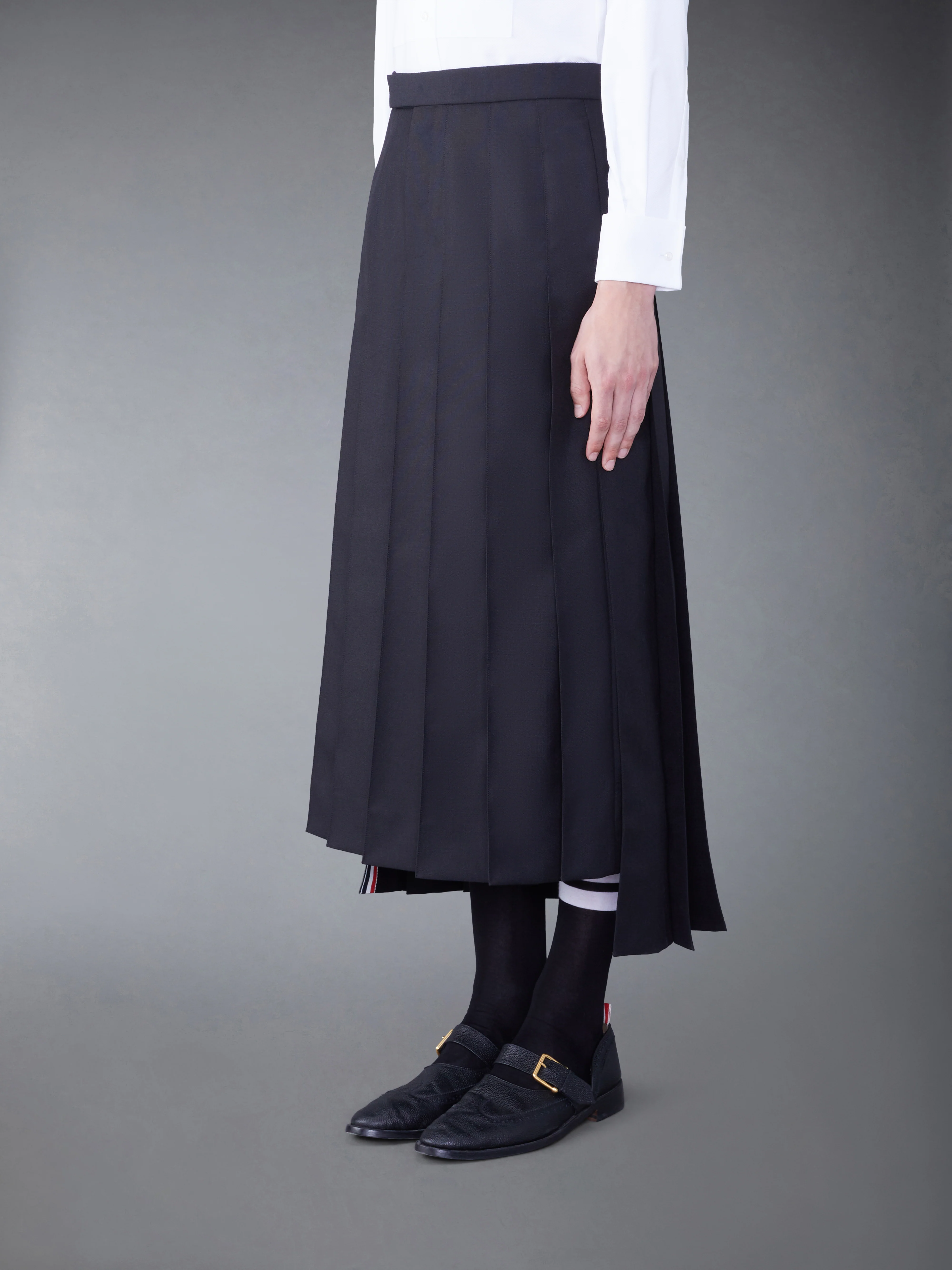 WOOL CLASSIC PLEATED SKIRT - Image 2