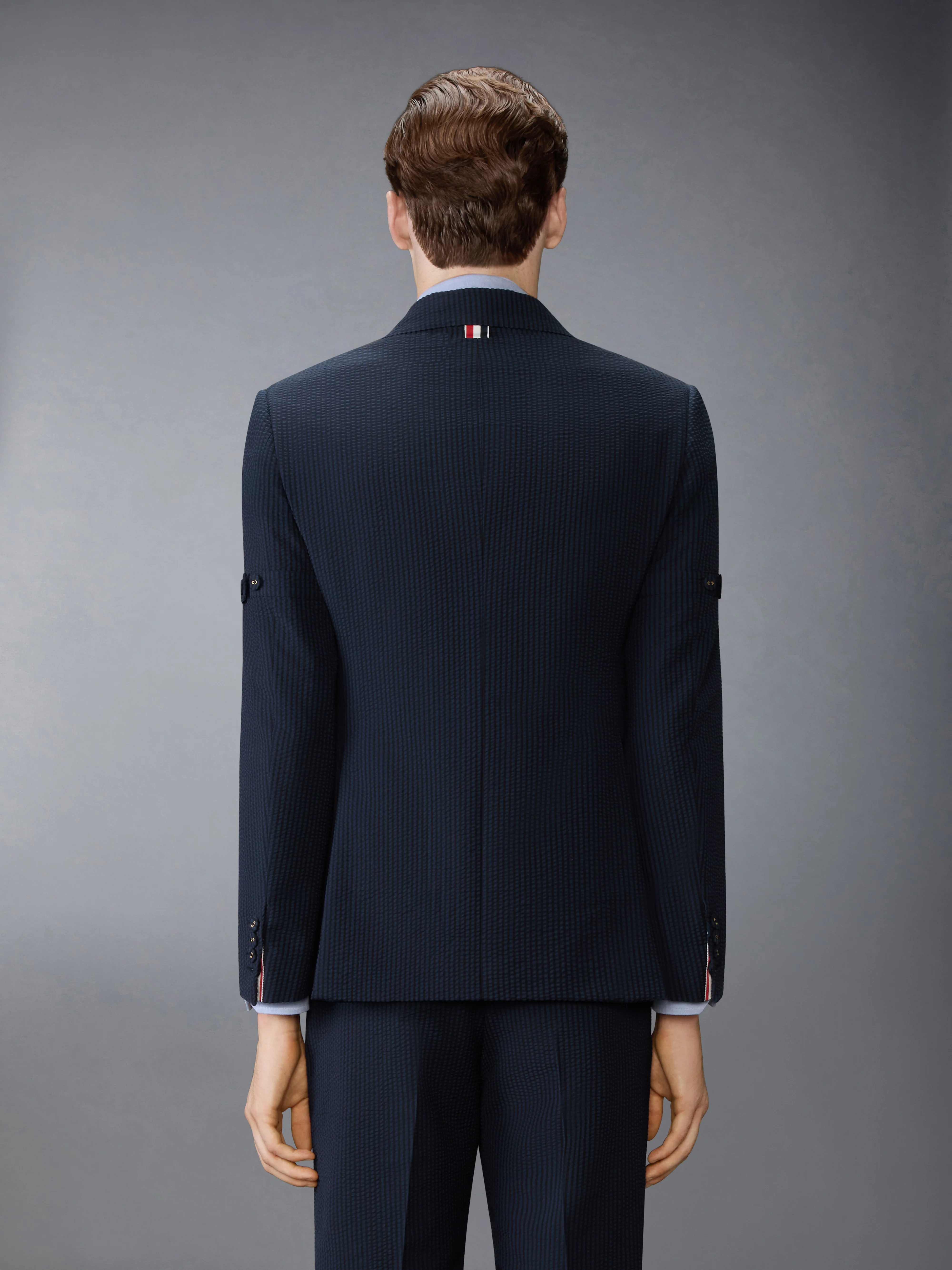 WOOL SEERSUCKER ARMBAND UNCONSTRUCTED SPORTCOAT - Image 2
