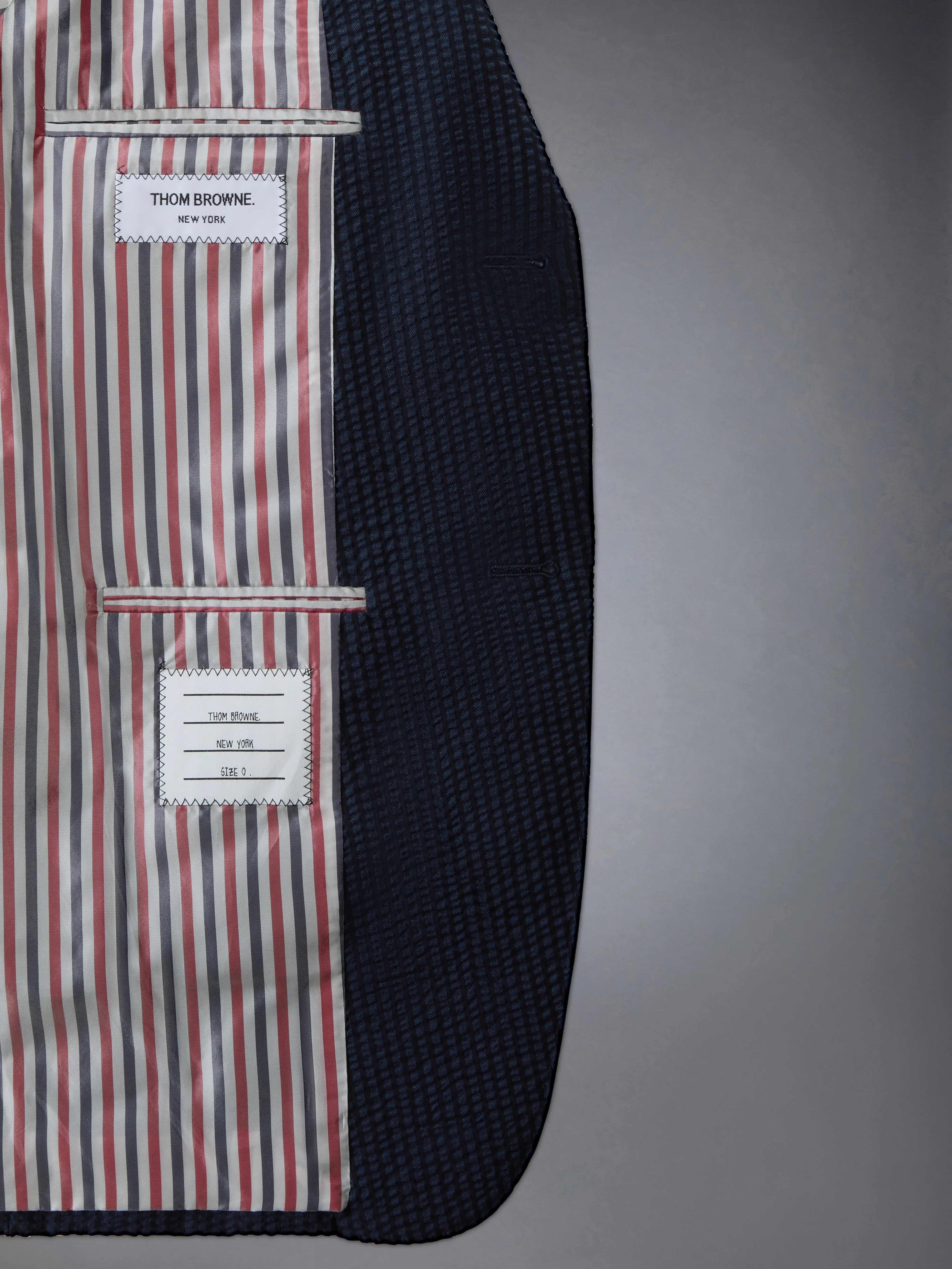 WOOL SEERSUCKER ARMBAND UNCONSTRUCTED SPORTCOAT - Image 3