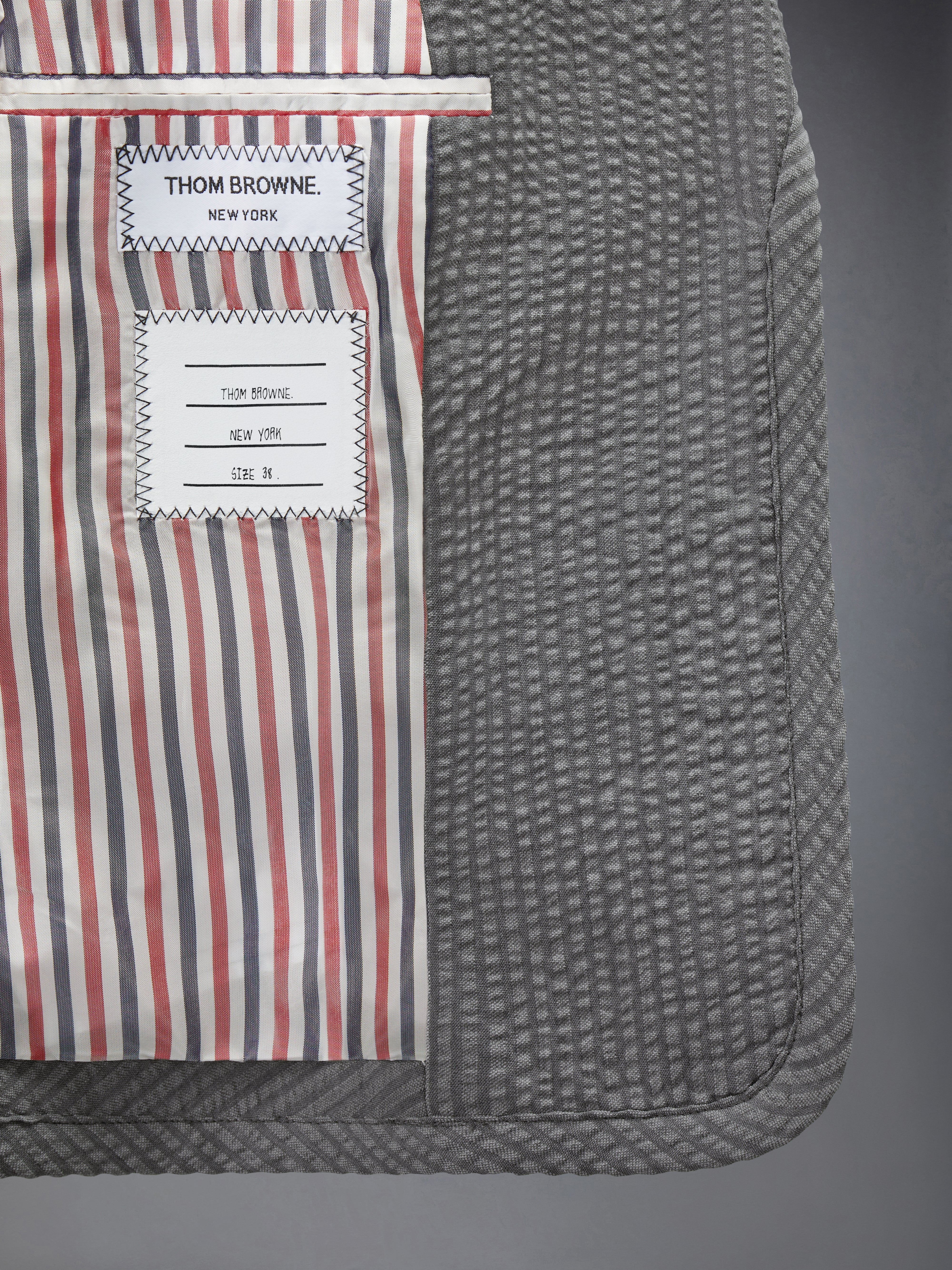 WOOL SEERSUCKER CROPPED JACKET - Image 5
