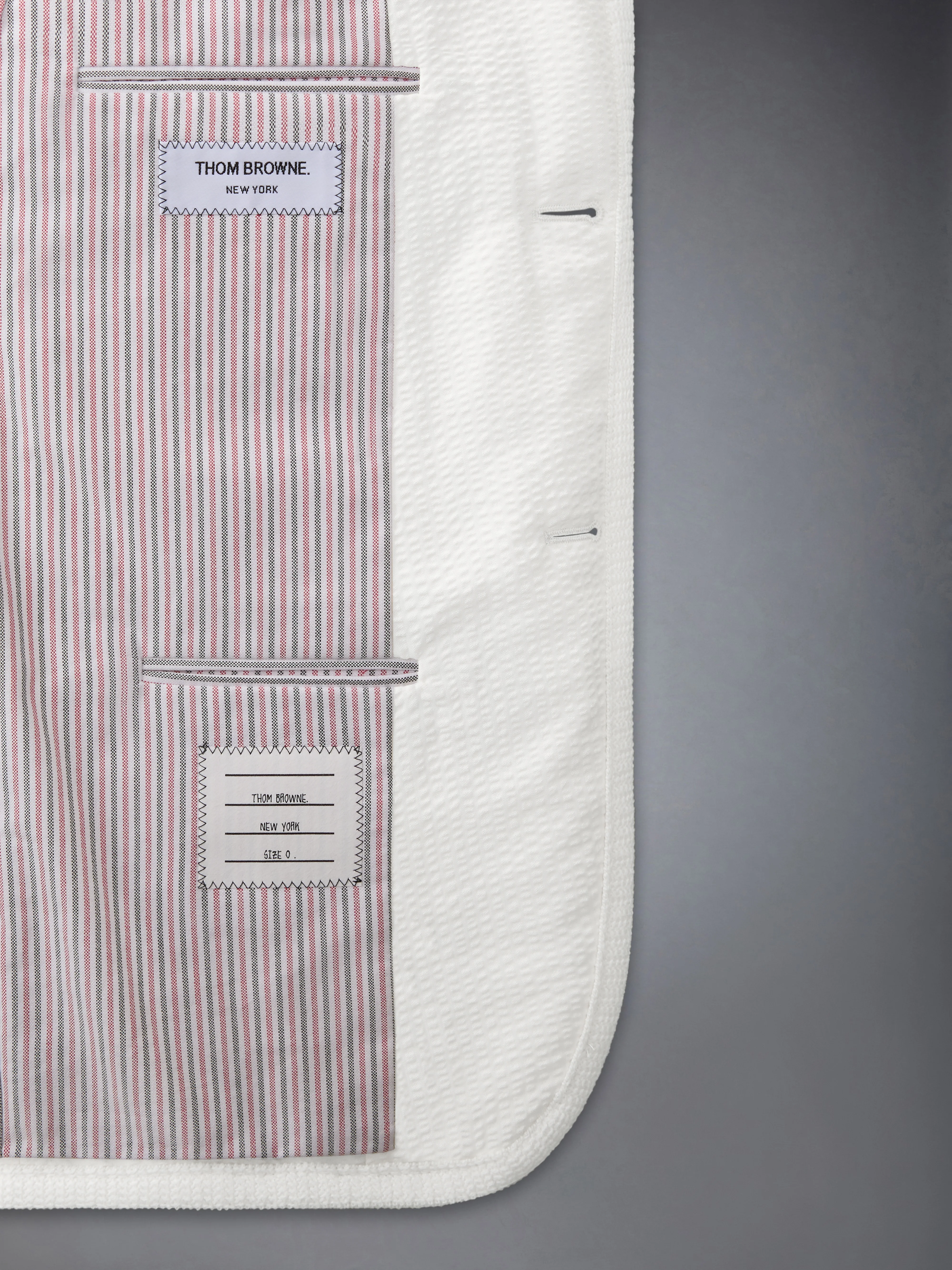 WOOL SEERSUCKER TENNIS EMBROIDERY ARMBAND SPORTCOAT - Image 5