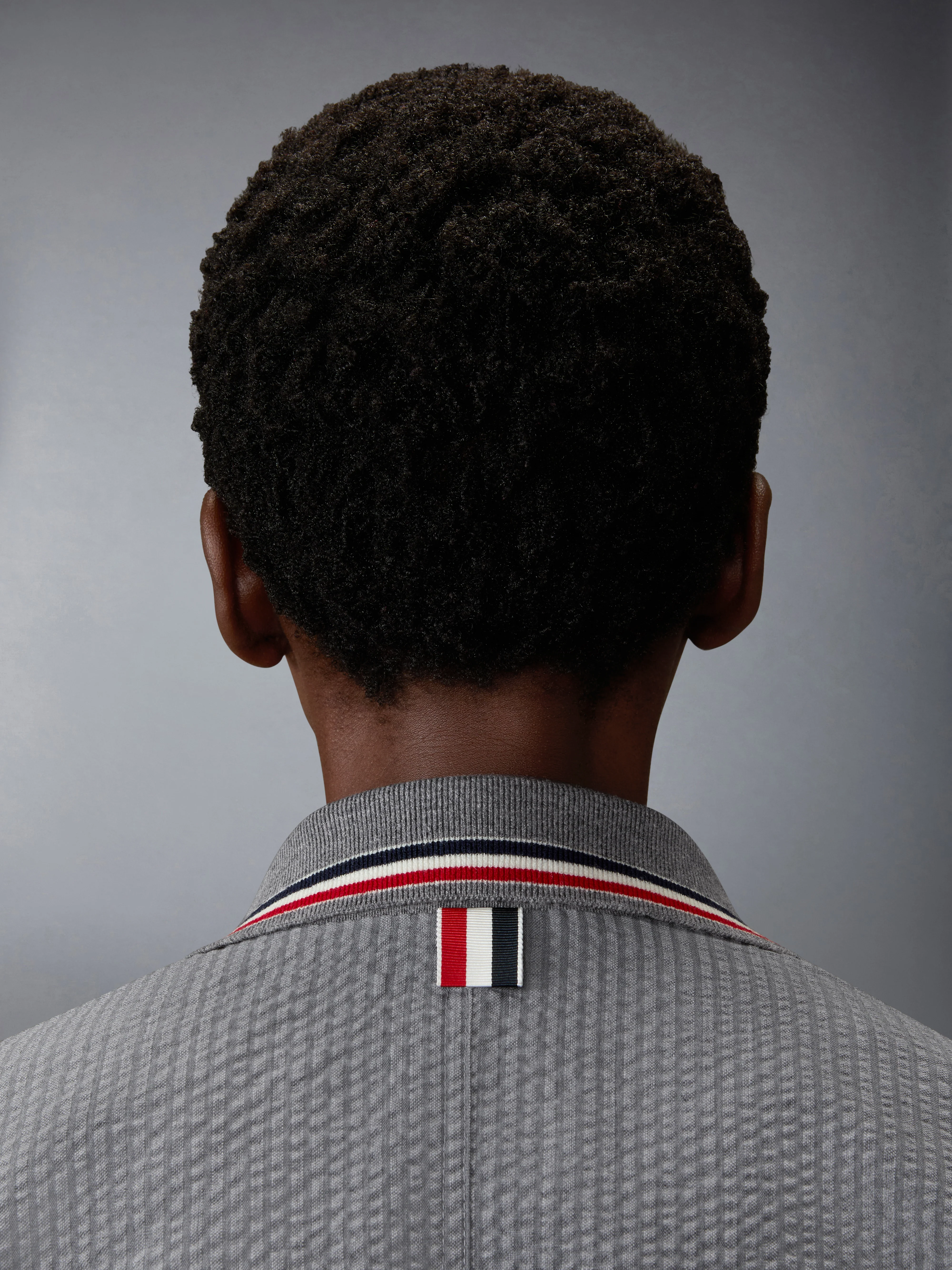 WOOL SEERSUCKER ZIP UP TRACK JACKET - Image 4