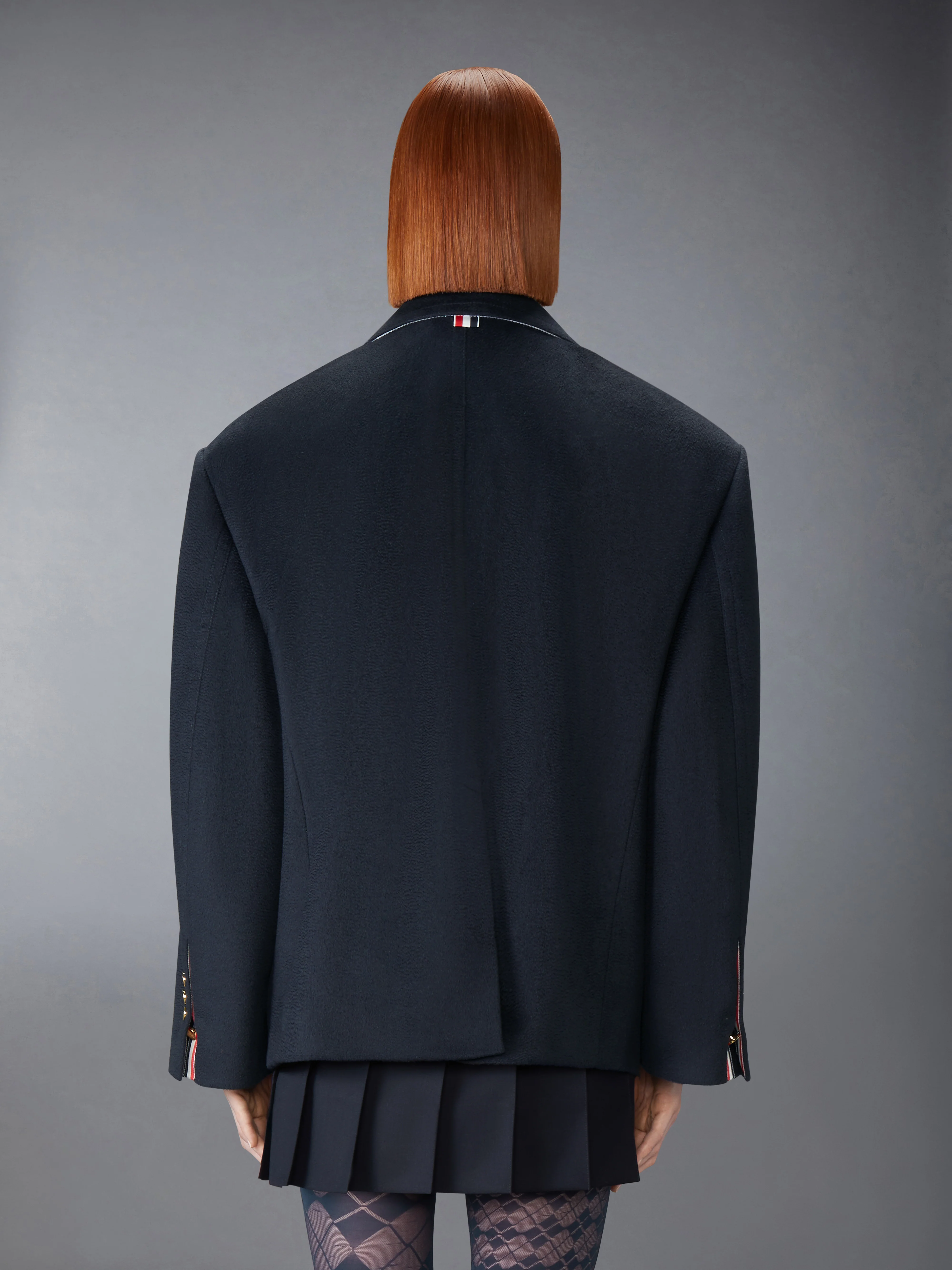 ZIBERLINE FINISH CASHMERE OVERSIZED PEACOAT - Image 2